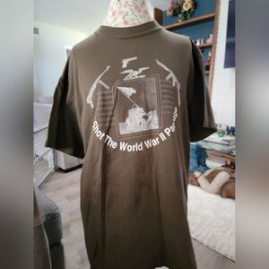 Jerzees Olive Heavyweight T-Shirt Size LARGE